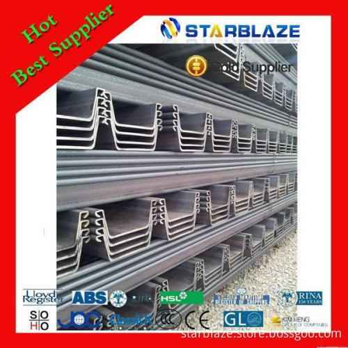 Top level latest u-shaped steel sheet pile dimensions